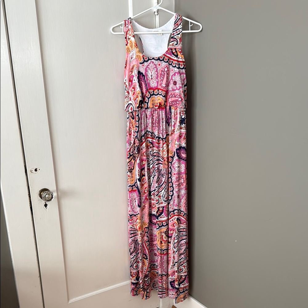 Colorful Paisley Maxi Dress